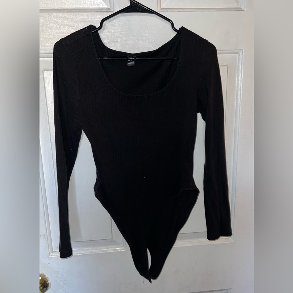 Long Sleeve Black Bodysuit